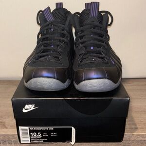 Nike Air Foamposite One Black Purple Sneakers